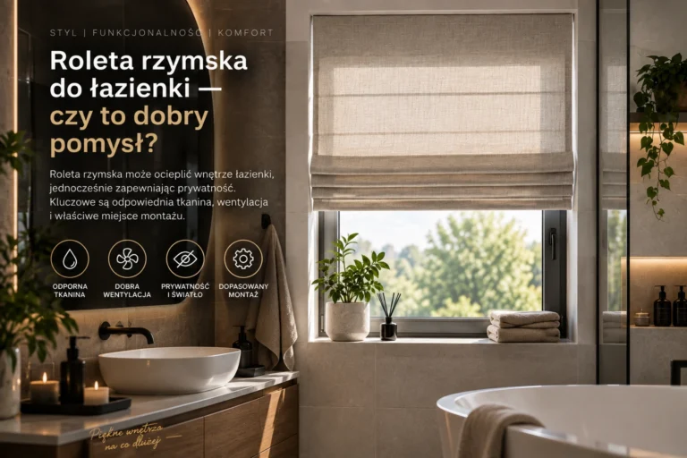 Roleta rzymska do łazienki — czy to dobry pomysł?